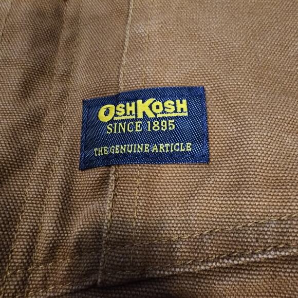 VTG OshKosh B'Gosh Overalls Carpenter Brown Men's Workwear 40x30 2259 - Picture 6 of 11